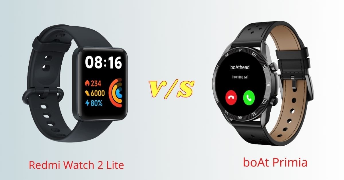 Redmi Watch 2 Lite vs boAt Primia