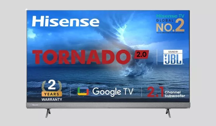 Hisense 65 inches Tornado 2.0 Series 4K Ultra HD Smart LED TV